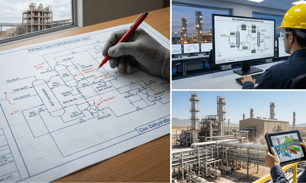 Engineering Design and Piping Stress Analysis for Gas Processing Facilities