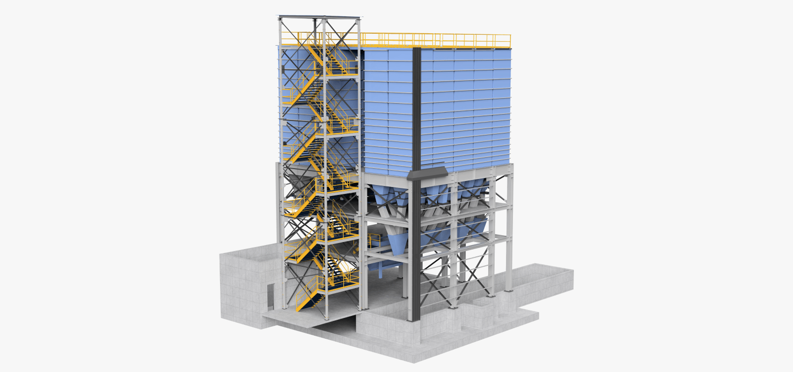 Steel Structural Design for Grain Storage Solution 