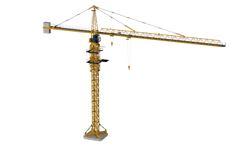 3D rendering of tower crane
