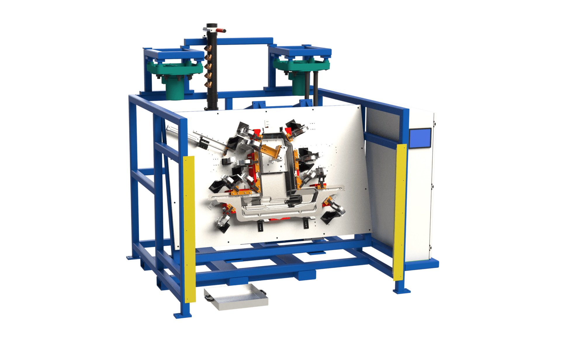 Drill and router machine 3D rendering