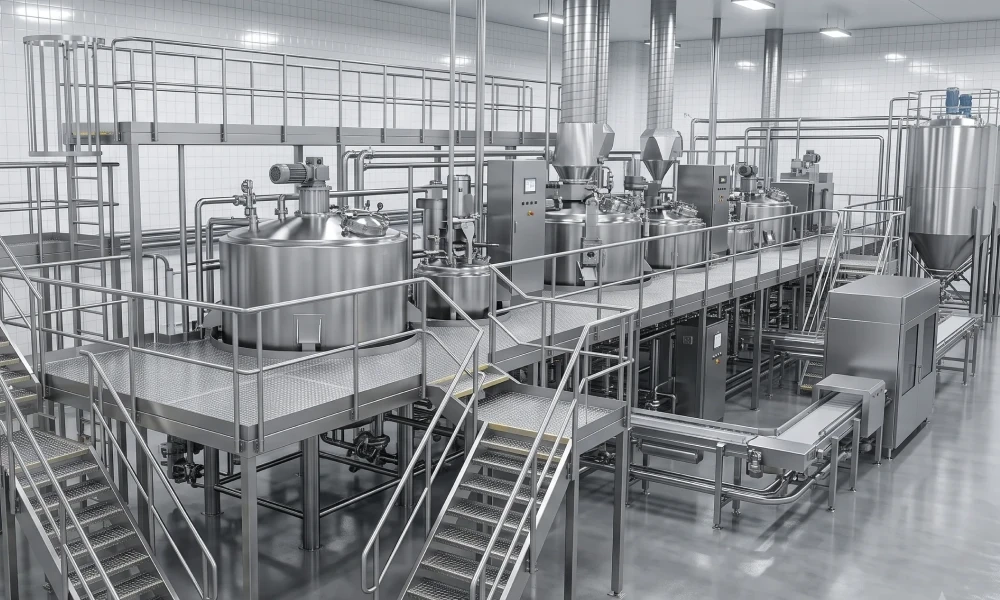 Industrial Access Platform Design & Detailing for a Food Processing Plant